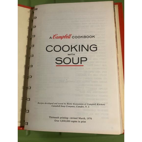VTG Campbell's Cookbook: Cooking with Soup, 1976, Vintage, 70s, Red, Recipes - Picture 4 of 6